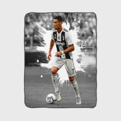 Cristiano Ronaldo gifted Juve Football Player Fleece Blanket 1