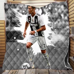 Cristiano Ronaldo gifted Juve Football Player Quilt Blanket
