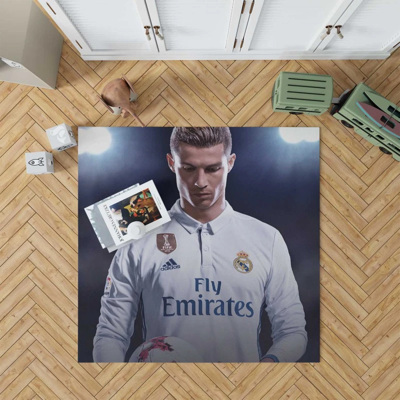 Cristiano Ronaldo in FIFA 18 Video Game Rug