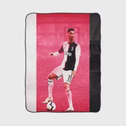 Cristiano Ronaldo in juventus Club Fleece Blanket 1