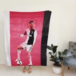 Cristiano Ronaldo in juventus Club Fleece Blanket