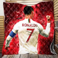 Cristiano Ronaldo lean Soccer Player Quilt Blanket