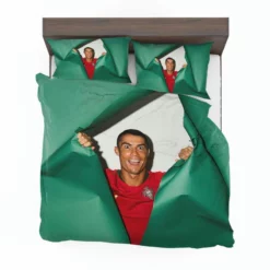 Cristiano Ronaldo mercurial Soccer Player Bedding Set 1