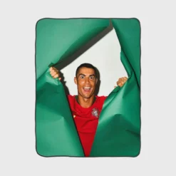 Cristiano Ronaldo mercurial Soccer Player Fleece Blanket 1