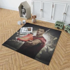 Cristiano Ronaldo sportive Football Player Rug 1