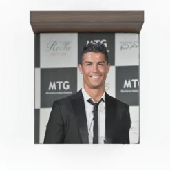 Cristiano Ronaldo spright Football Player Fitted Sheet