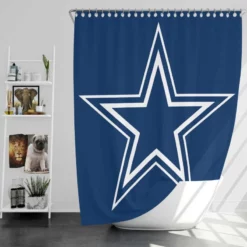 Dallas Cowboys NFC Champion Football Club Shower Curtain