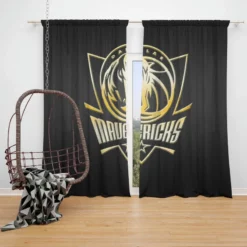 Dallas Mavericks American professional Basketball Team Window Curtain