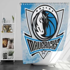 Dallas Mavericks Exciting NBA Basketball Team Shower Curtain