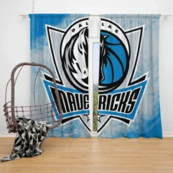 Dallas Mavericks Exciting NBA Basketball Team Window Curtain