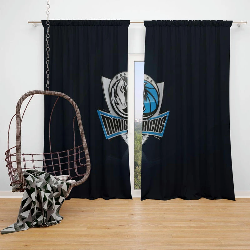 Dallas Mavericks Top Ranked NBA Basketball Team Window Curtain