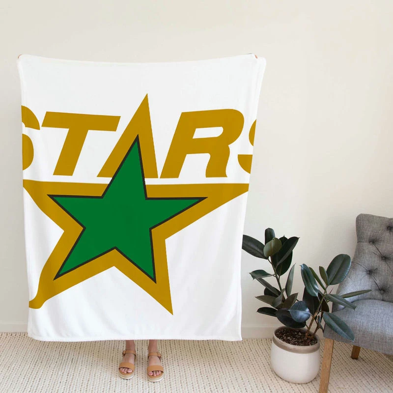 Dallas Stars Professional NHL Ice Hockey Team Fleece Blanket