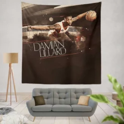 Damian Lillard NBA Portland Trail Blazers Player Tapestry