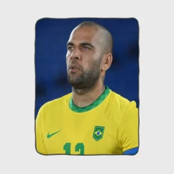 Dani Alves Brazilian professional Football Player Fleece Blanket 1