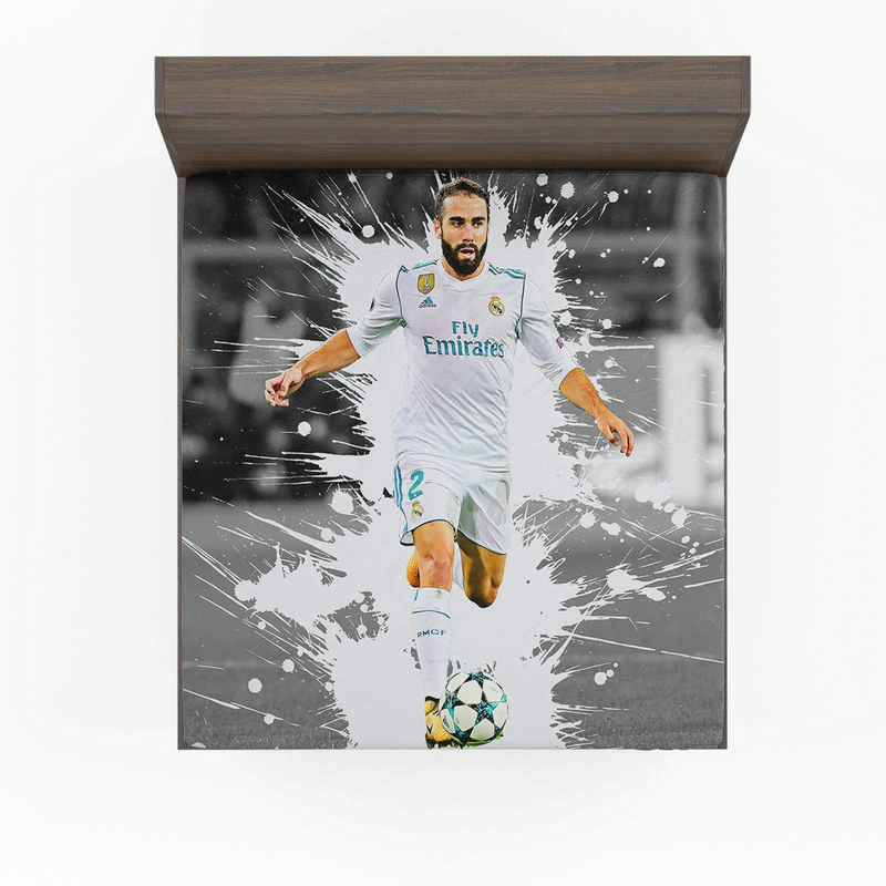 Dani Carvajal Popular Real Madrid Football Player Fitted Sheet