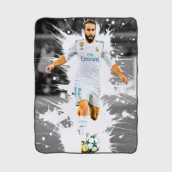 Dani Carvajal Popular Real Madrid Football Player Fleece Blanket 1