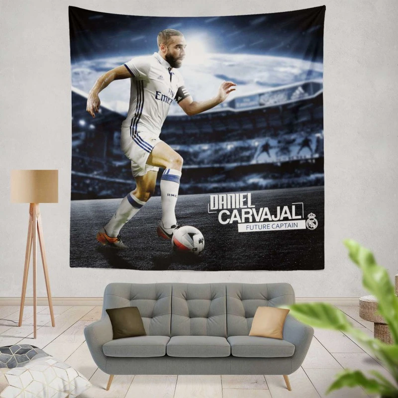 Dani Carvajal Professional Football Player Tapestry