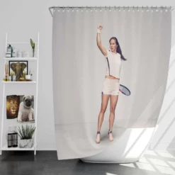 Daria Kasatkina Energetic Russian Tennis Player Shower Curtain