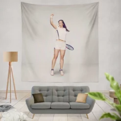 Daria Kasatkina Energetic Russian Tennis Player Tapestry
