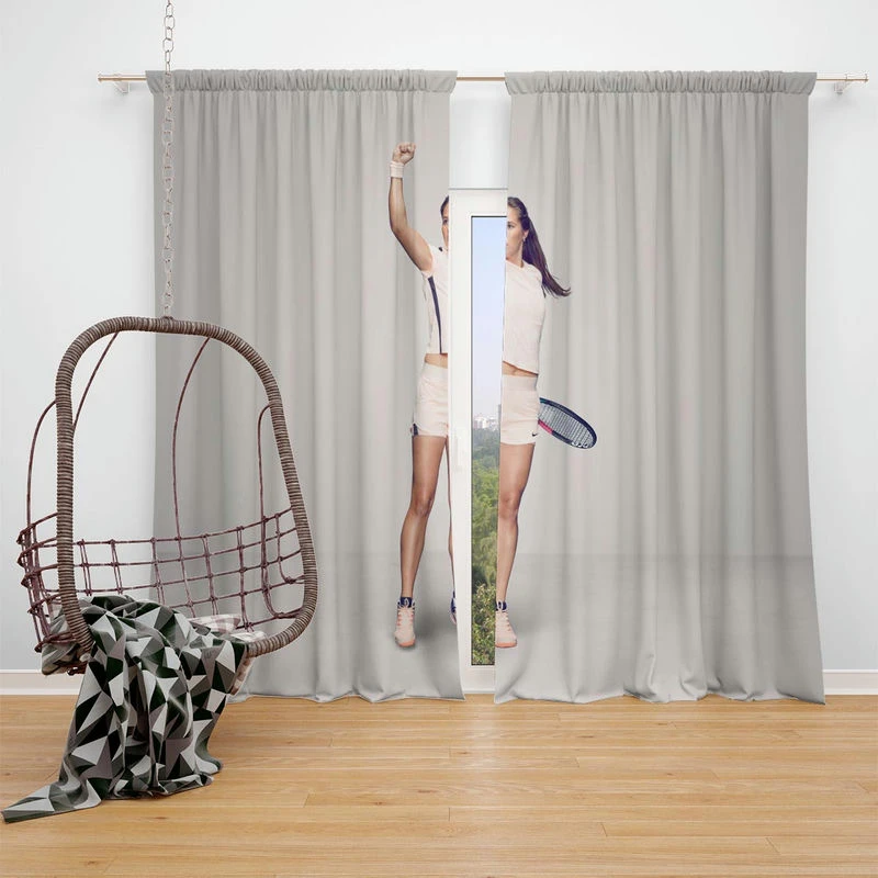 Daria Kasatkina Energetic Russian Tennis Player Window Curtain