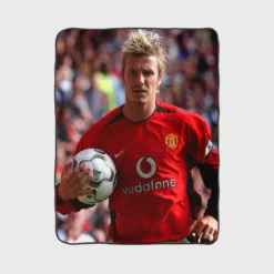 David Beckham Best right winger Fleece Blanket 1