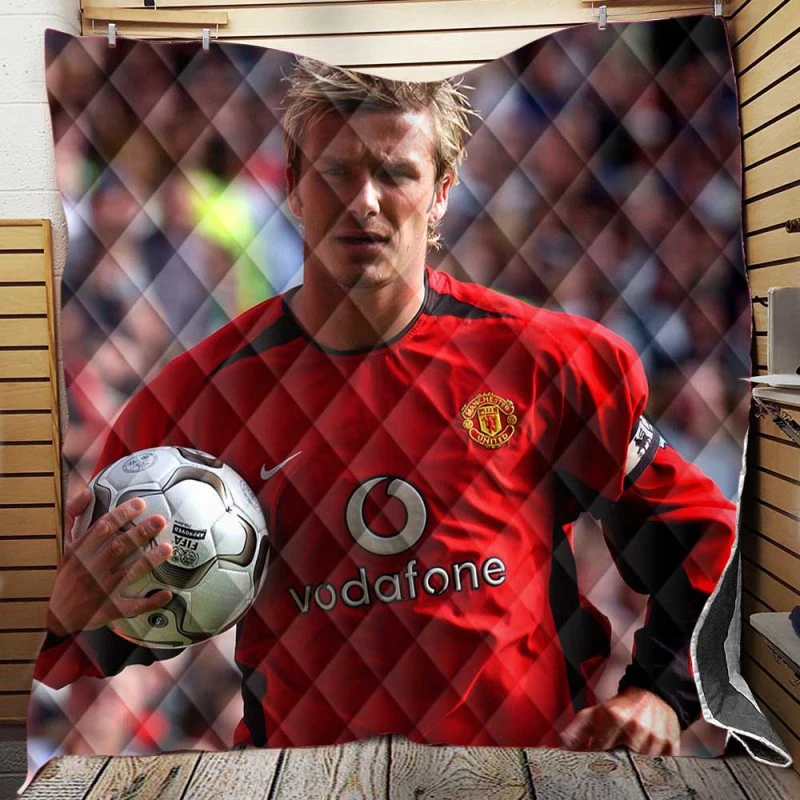 David Beckham Best right winger Quilt Blanket