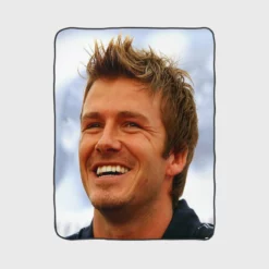 David Beckham English Football Player Fleece Blanket 1