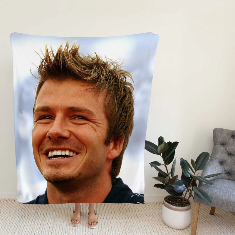 David Beckham English Football Player Fleece Blanket