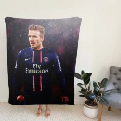 David Beckham Excellent PSG Player Fleece Blanket