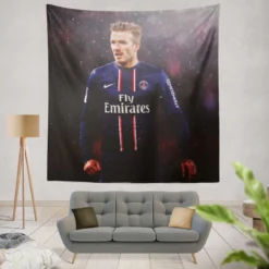 David Beckham Excellent PSG Player Tapestry