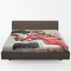 David Beckham Manchester United Football Player Fitted Sheet 1