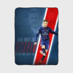 David Beckham Premier League Player Fleece Blanket 1