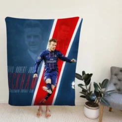 David Beckham Premier League Player Fleece Blanket