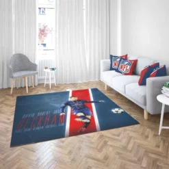 David Beckham Premier League Player Rug 2