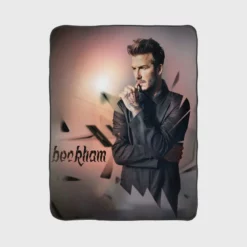 David Beckham Professional English Footballer Fleece Blanket 1