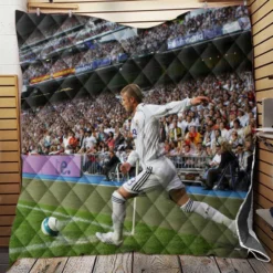 David Beckham Real Madrid Famous Player Quilt Blanket