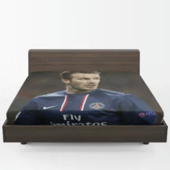 David Beckham Sensational PSG Football Player Fitted Sheet 1