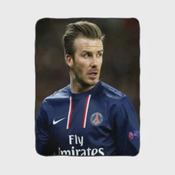 David Beckham Sensational PSG Football Player Fleece Blanket 1