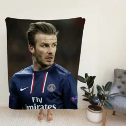 David Beckham Sensational PSG Football Player Fleece Blanket