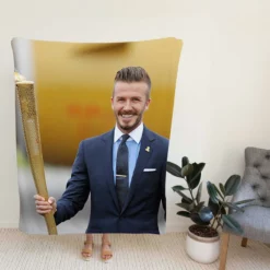 David Beckham in London Olympic Fleece Blanket