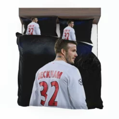 David Beckham in White Jersey Bedding Set 1