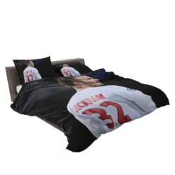 David Beckham in White Jersey Bedding Set 2