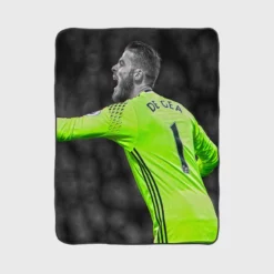 David de Gea Classic Manchester United Football Player Fleece Blanket 1