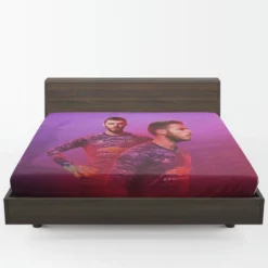 David de Gea Energetic Goalkeeping Football Player Fitted Sheet 1