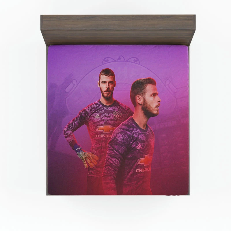 David de Gea Energetic Goalkeeping Football Player Fitted Sheet