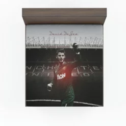 David de Gea Exciting Spanish Football Player Fitted Sheet