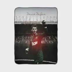 David de Gea Exciting Spanish Football Player Fleece Blanket 1