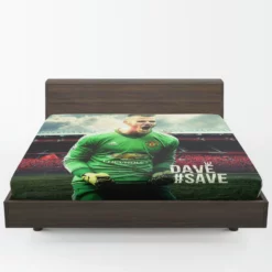 David de Gea Famous Man United Football Player Fitted Sheet 1