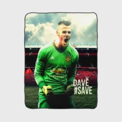 David de Gea Famous Man United Football Player Fleece Blanket 1