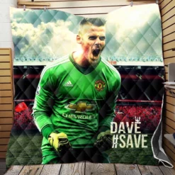 David de Gea Famous Man United Football Player Quilt Blanket